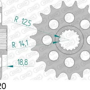Ultime Pezzi Bmw f 800 r 800 pignone afam 61602-20 passo 525 2005 2014