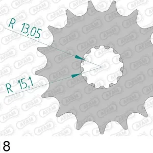 Consegna Rapida Triumph t 509 speed triple 885 pignone afam 88800-18 passo 530 1997 2001
