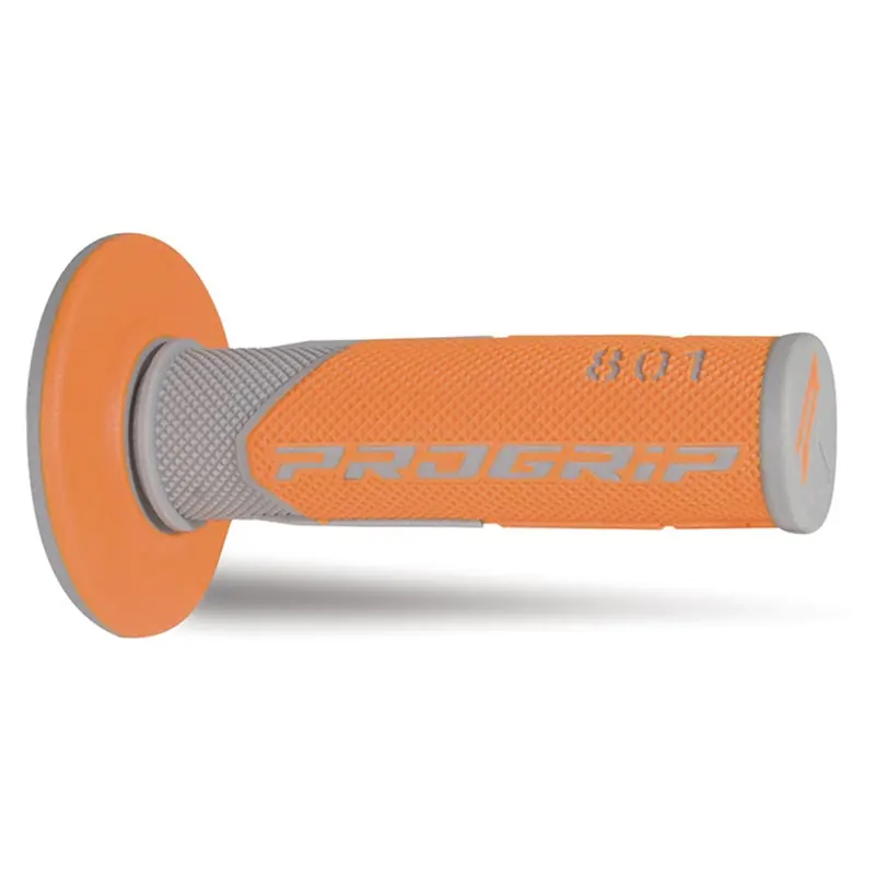 Manopole mx progrip 801 287 - doppia densita' grigio / arancio no foro Esclusivo