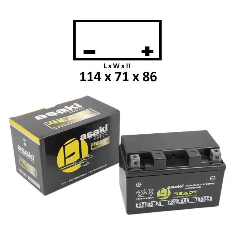 Suzuki ah50 address 50 batteria cbtx4lfa sigillata precaricata 1992 1995 Consegna Rapida