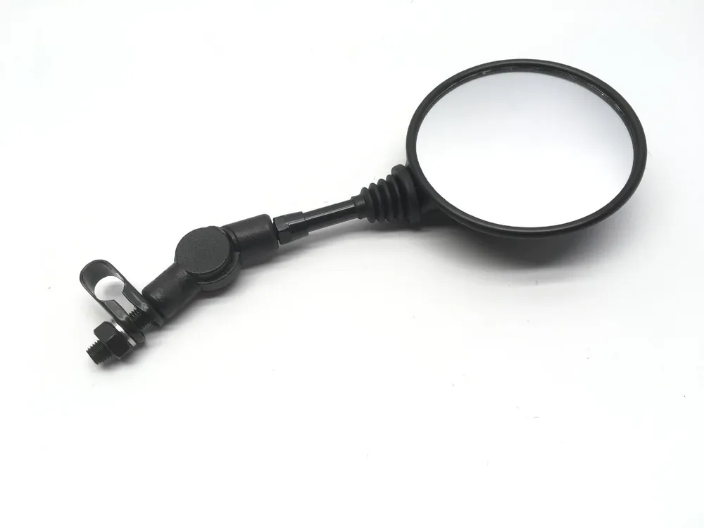 Specchio universale sinistro/destro tondo con morsetto - nero Must-Have