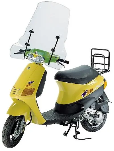 Cupolino parabrezza fabbri piaggio zip 50 fast rider 1993 1995 top alto Di Tendenza