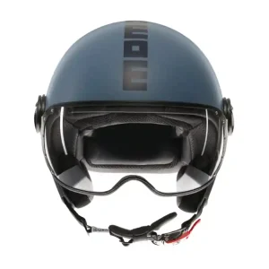 Occasione Casco moto jet momo design fgtr classic mono matt dusty blue / blue xs