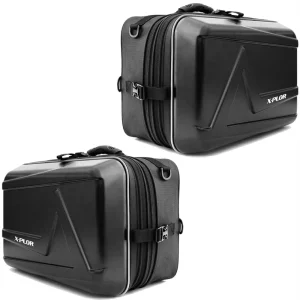 X-plor - borse semi-rigide per sella neri 25l - coppia Offerta Limitata