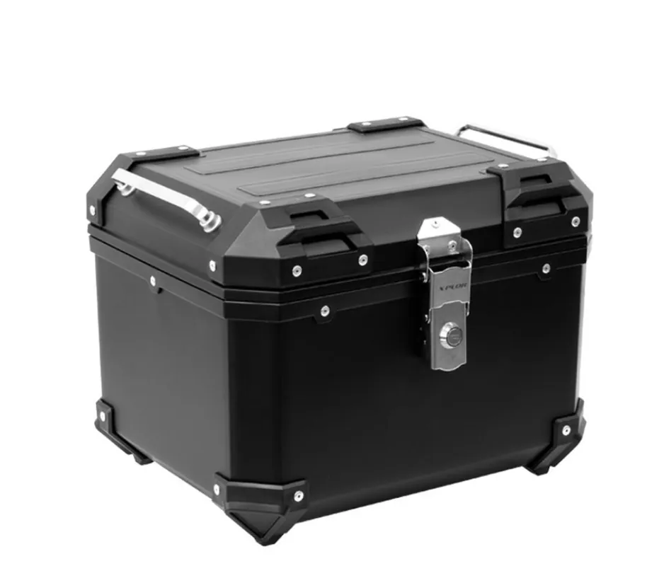 Consegna Rapida Bauletto moto 38 litri valigia rigida baule universale con piastra