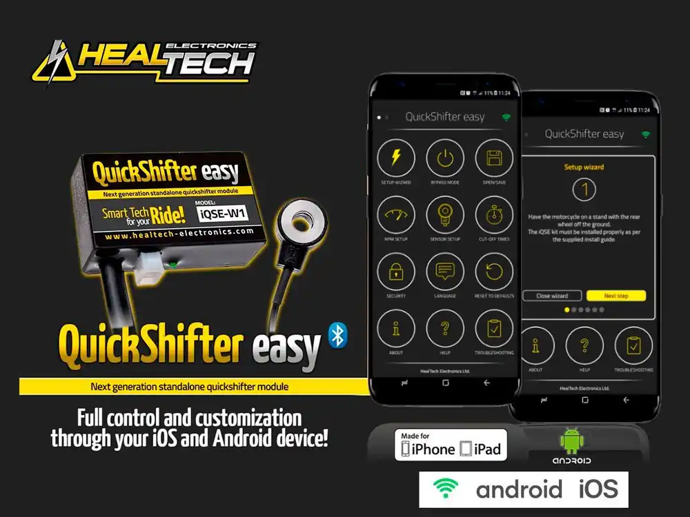 KIT CAMBIO ELETTRONICO WI-FI HEALTECH DUCATI 1098 R 2008-2009- Ultime Pezzi