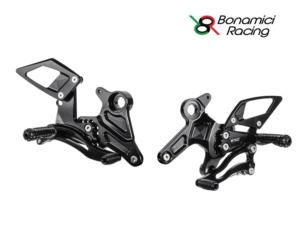 PEDANE ARRETRATE BONAMICI RACING REGOLABILI KAWASAKI NINJA 650 2017-2019- Offerta Del Giorno