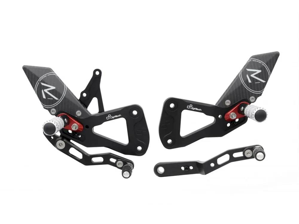 PEDANE REGOLABILI R VERSION LIGHTECH SUZUKI GSX-R 1000 2017-2024- Esclusivo