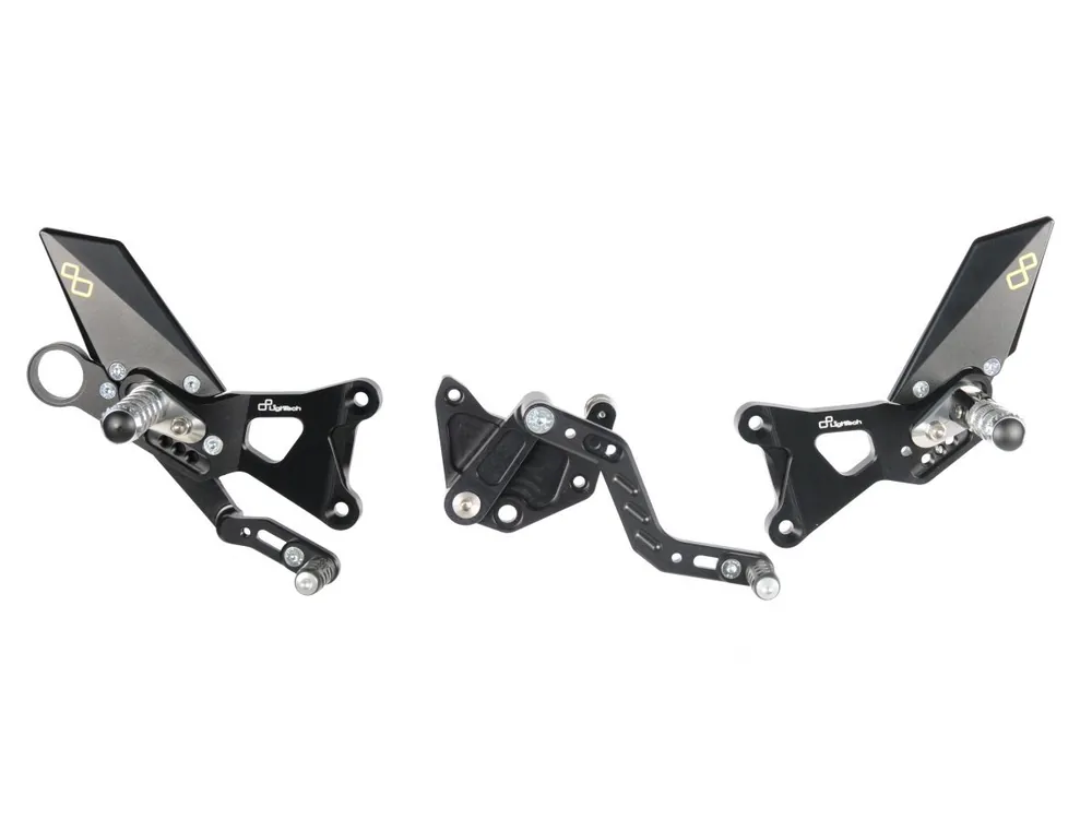 PEDANE REGOLABILI CON POGGIA PIEDI FISSI LIGHTECH BMW HP4 2009-2014- Offerta