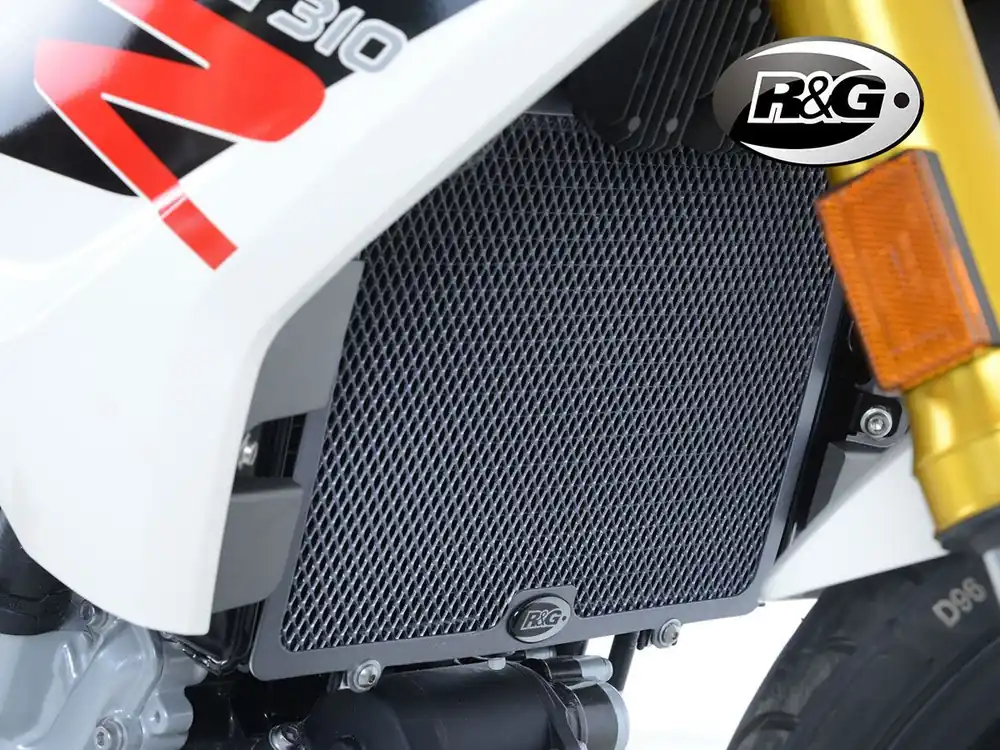 GRIGLIA PROTEZIONE RADIATORE ACQUA ALLUMINIO R&G MV AGUSTA DRAGSTER 800 14-18- Nuova Collezione
