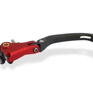 Ultime Pezzi LEVA FRIZIONE PIEGHEVOLE RED RACE CARBON CNC RACING DUCATI PANIGALE 1199 SUPERLEGGERA 2014-