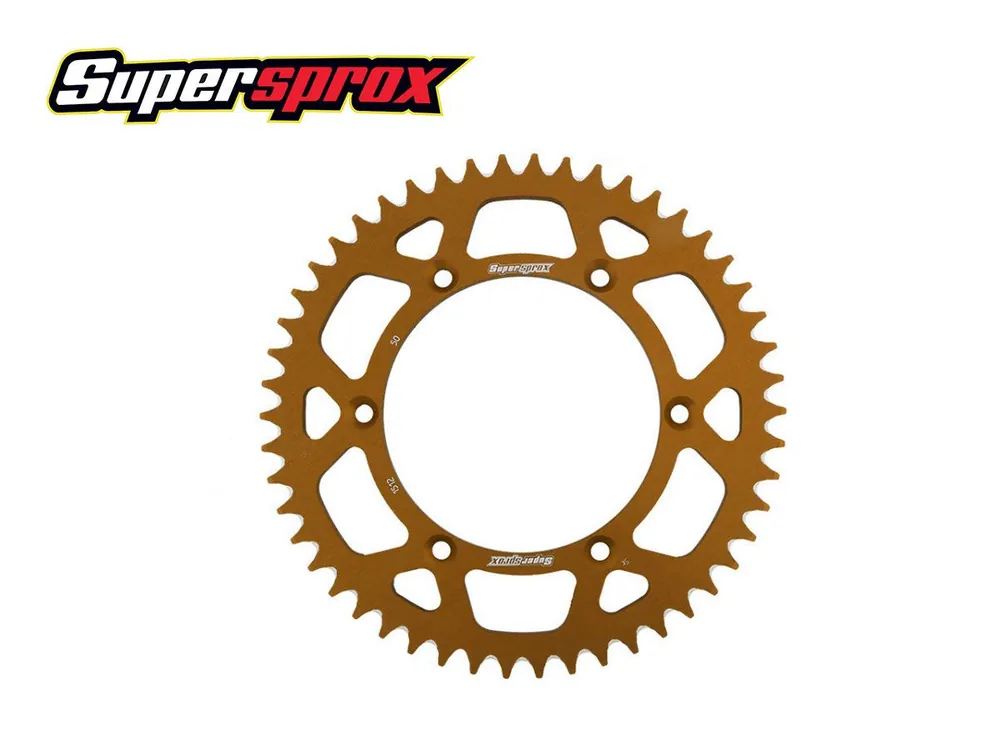 Prezzo Scontato CORONA PASSO 420 ALLUMINIO 50 SUPERSPROX BRONZO HONDA CR R RB 85 2005-2007-