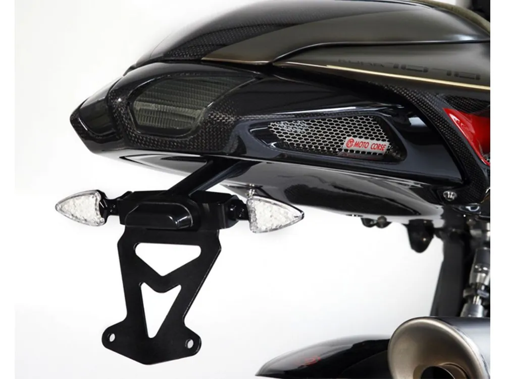 KIT COMPLETO PORTA TARGA + LUCE + FRECCE SYENCRO MOTOCORSE MV AGUSTA BRUTALE 910 R HYDROGEN 2008- Affare