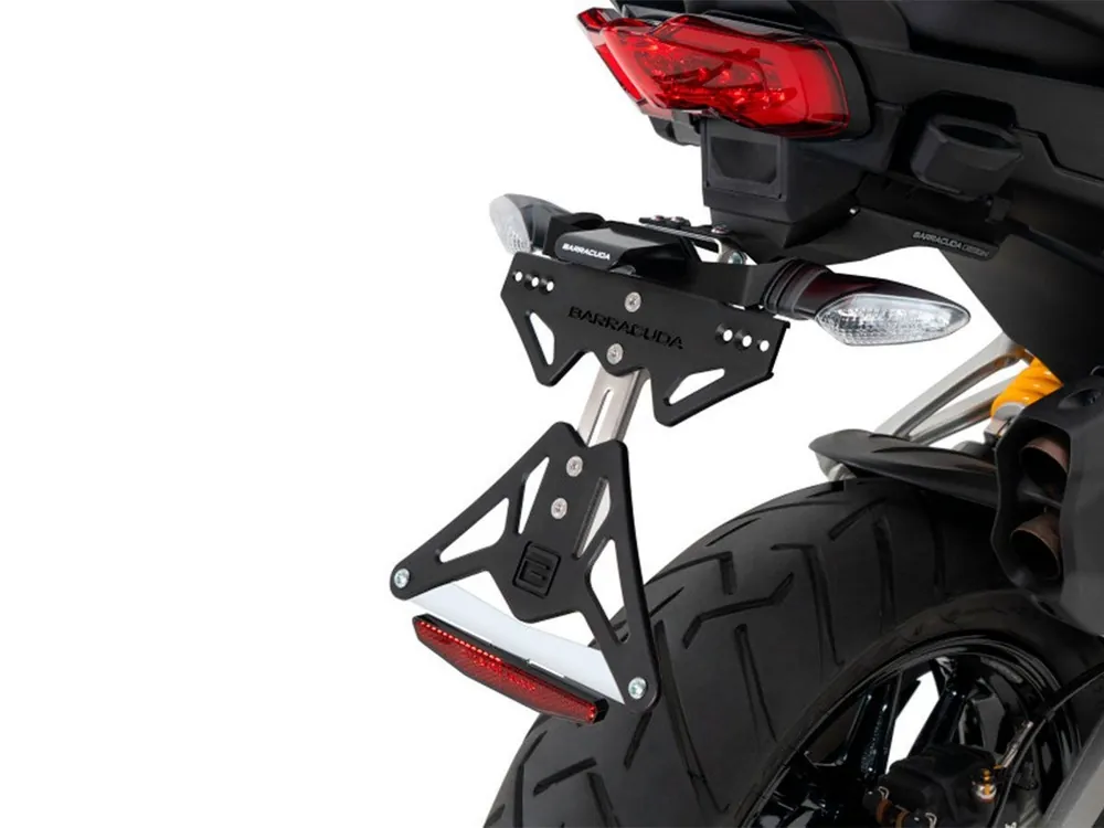 Solo Oggi PORTATARGA ALLUMINIO FRECCE ORIGINALI BARRACUDA DUCATI MULTISTRADA V4 S 2022-2024-