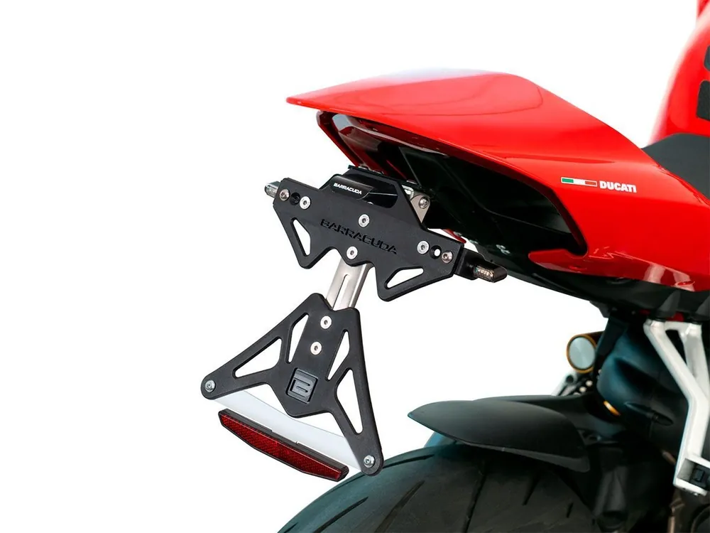 Spedizione Gratuita PORTATARGA ALLUMINIO BARRACUDA DUCATI PANIGALE V4 2020-2022-