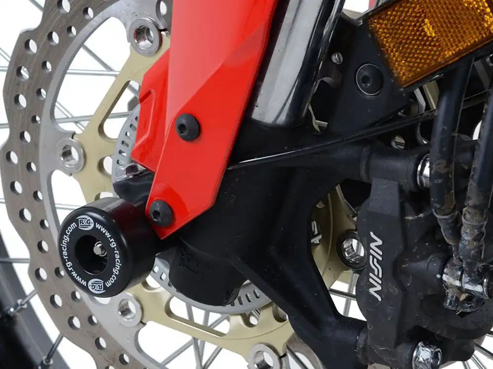 COPPIA PROTEZIONI PERNO RUOTA ANTERIORE R&G HONDA CRF 250 L / RALLY 2020-2022- Direttamente Dal Produttore