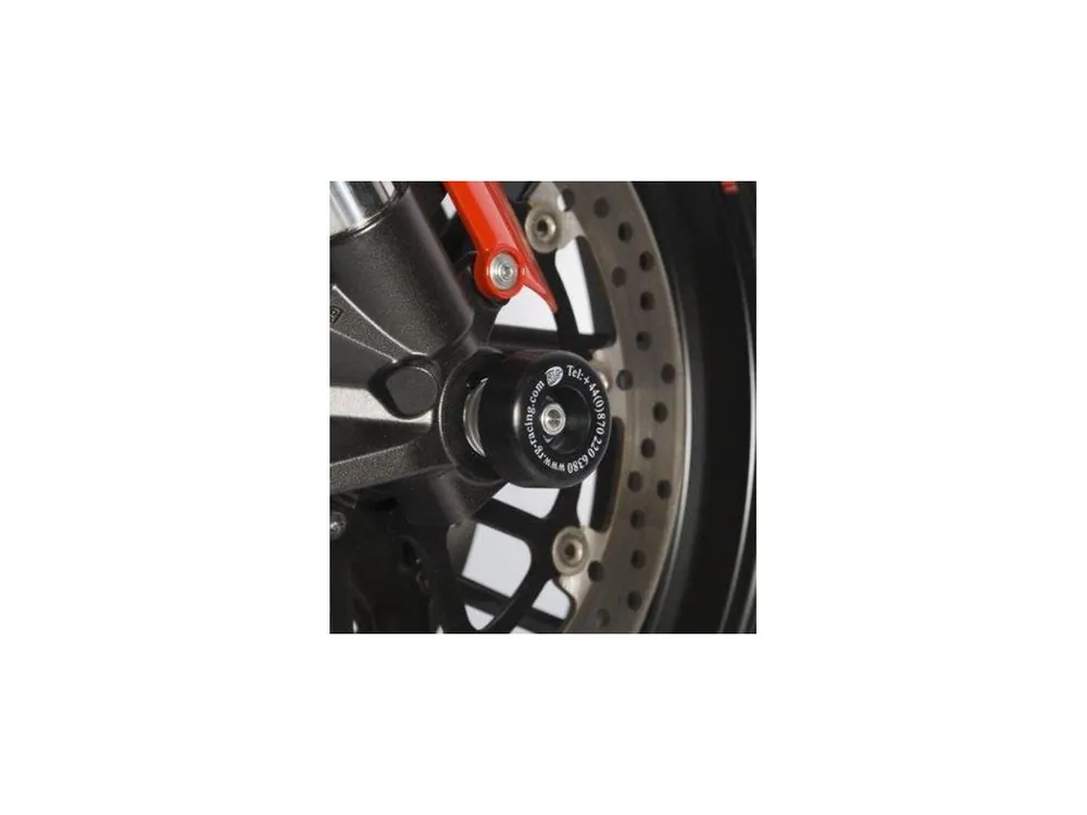 Esclusivo TAPPO PROTEZIONE FORCELLA ANTERIORE R&G APRILIA RSV4 FACTORY 2009-2014-