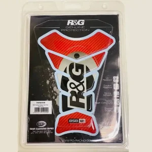 PROTEZIONE CENTRALE SERBATOIO TRAMA CARBON ROSSO HONDA R&G UNIVERSALE- Offerta