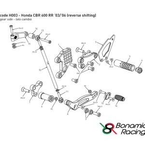 Ultimissimo Modello DISTANZIALE RICAMBIO PEDANE BONAMICI H003 LATO CAMBIO-