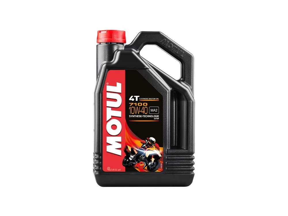 Nuova Collezione OLIO MOTORE MOTO 4T MOTUL 7100 10W-40 4LT 100% SINTETICO-