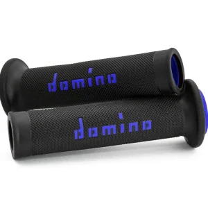 Prezzo Conveniente COPPIA MANOPOLE RACING DOMINO STRADALI DIAMETRO 20-26 NERO-BLU-