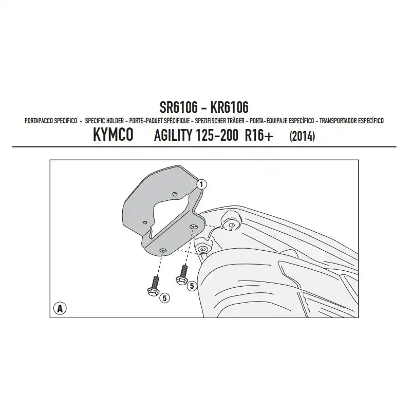 Portapacchi kymco agility r16+(2014) Offerta Del Giorno
