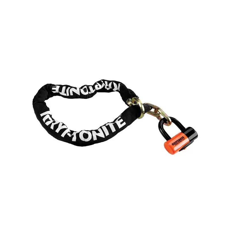 Esclusivo CATENA NEW YORK NOOSE DA 130CM E LUCCHETTO DISCO EVS4