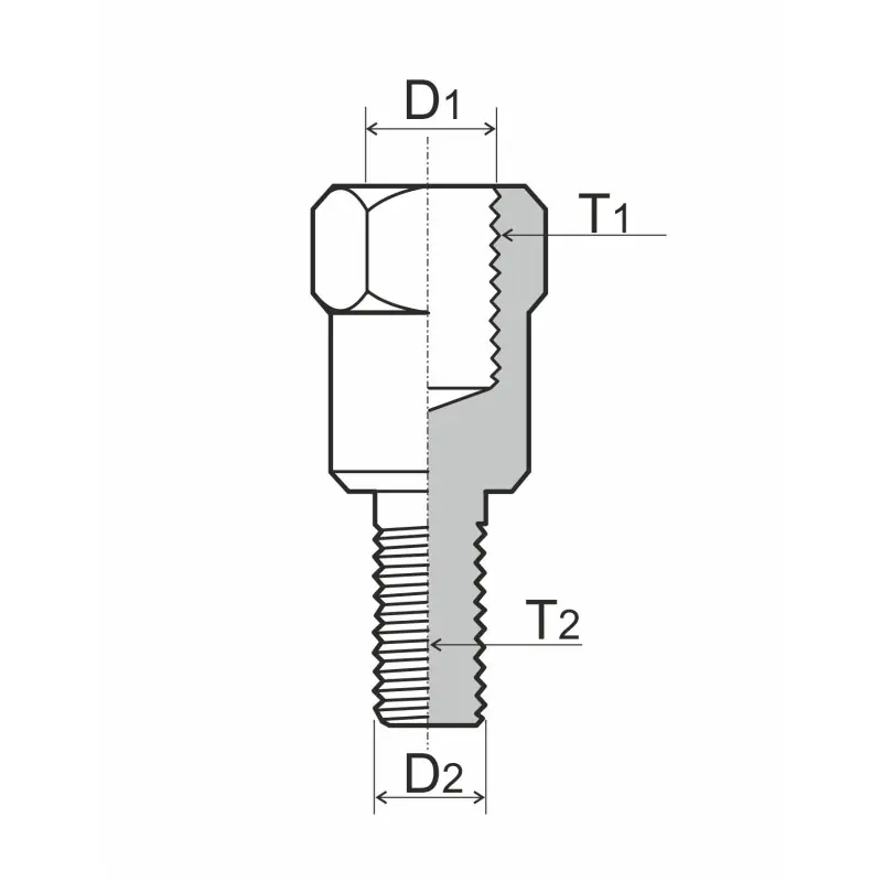 ADATTATORE SPECCHIETTO RMS M10 DESTRO - M8 DESTRO Esclusivo