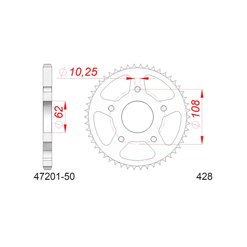 Subito Disponibile CORONA AFAM IN ACCIAIO P428 - Z50 (DIS.00002)