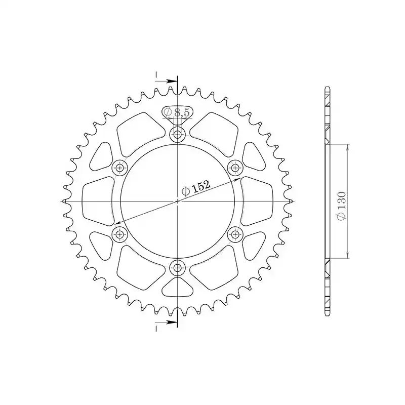 CORONA IN ALLUMINIO P520 - Z49 (DIS.00126) Quantità Limitata