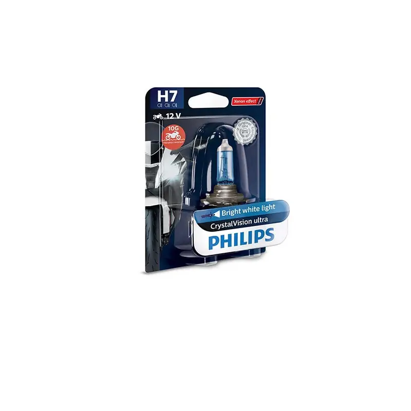 Prezzo Di Fabbrica LAMPADA PHILIPS H7 CRYSTAL VISION - 12V 55W - (Rif.Philips: 12972CVUBW)