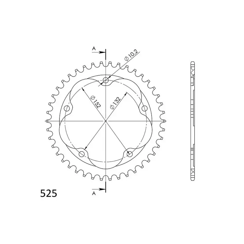 CORONA IN ALLUMINIO P525 - Z41 (DIS.00139) Quantità Limitata