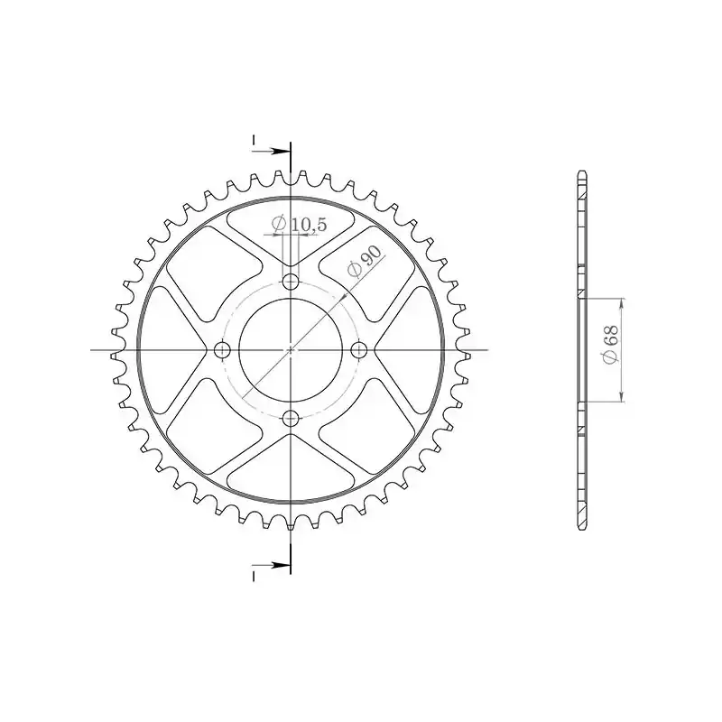 Nuova Collezione CORONA IN ACCIAIO P520 - Z42 (DIS.10206)