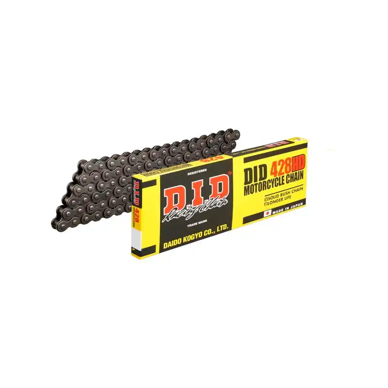CATENA DID 428HD (Black & Black) - Lunghezza: 106 maglie con giunto a clip (RJ) Offerta Lampo