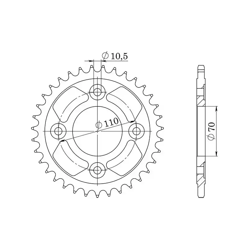 A Buon Prezzo CORONA IN ACCIAIO P520 - Z36 (DIS.10406)