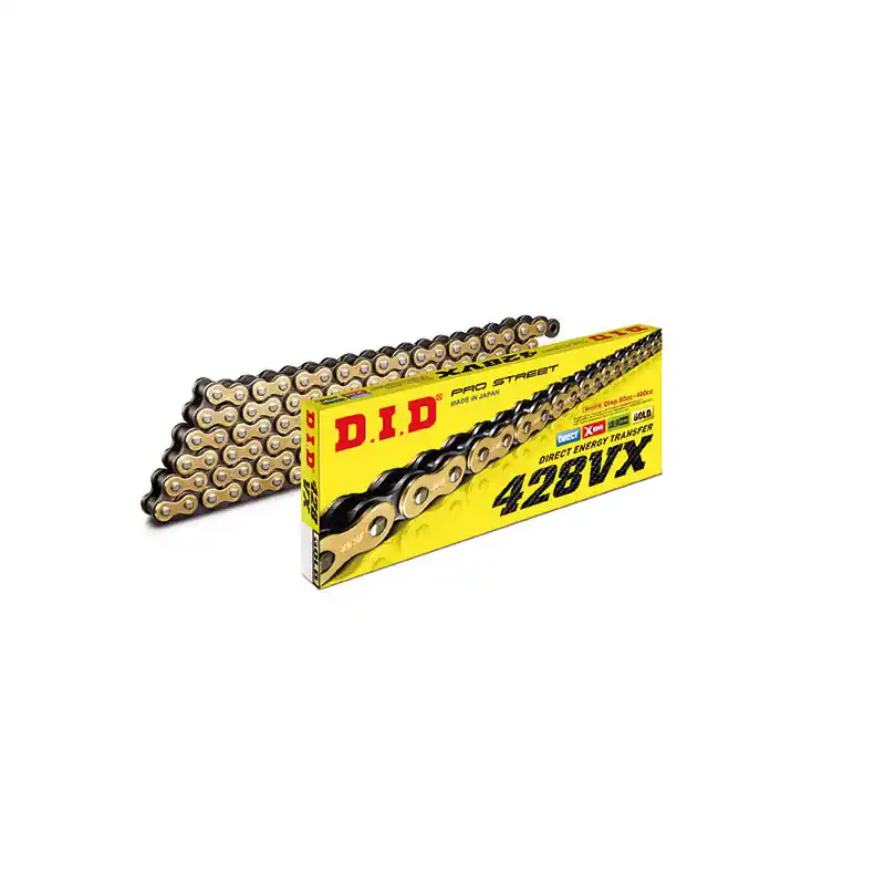 CATENA DID 428VX (Gold & Black) - Lunghezza: 104 maglie con giunto a clip (FJ) Prezzo Di Fabbrica