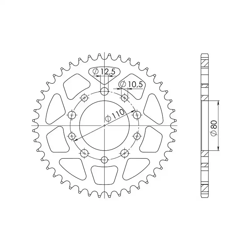 Novità CORONA IN ACCIAIO P525 - Z42 (DIS.10504)