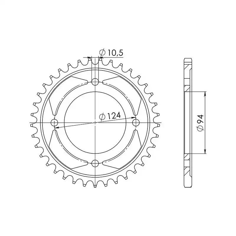 Ultimissimo Modello CORONA IN ACCIAIO P530 - Z34 (DIS.10505)