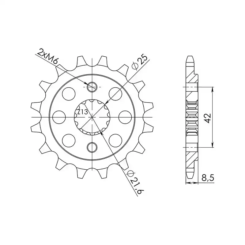 Subito Disponibile PIGNONE P520 - Z16 (DIS.24501)