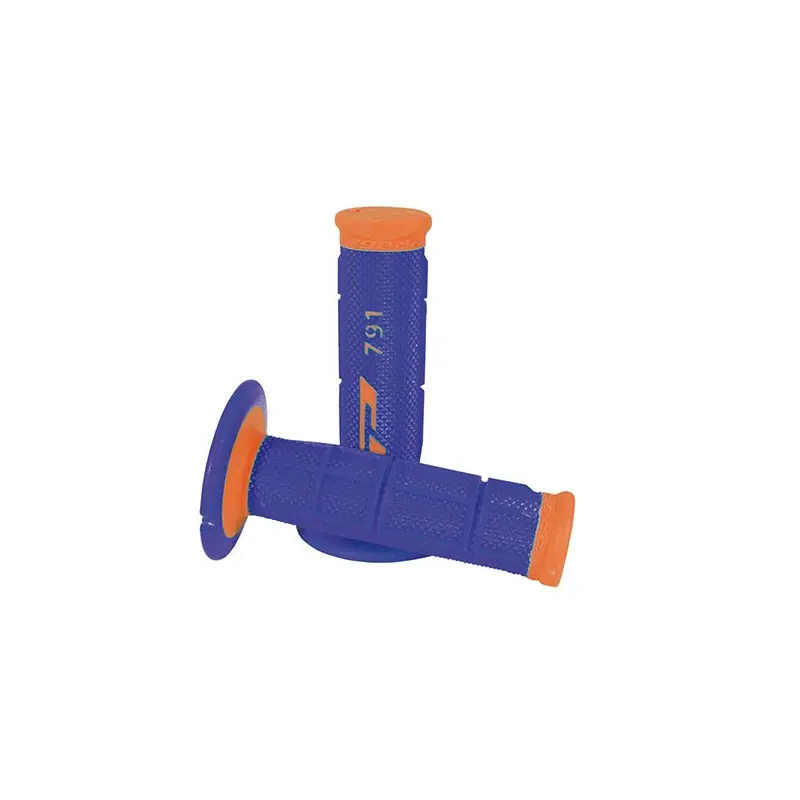 Quantità Limitata MANOPOLE CROSS PROGRIP 791 DUAL DENSITY (COLORE: ARANCIO FLUO/BLU) Rif.Progrip: PA079100AFBL
