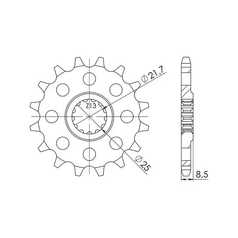 PIGNONE P525 - Z17 (DIS.24603) Vendita Finale