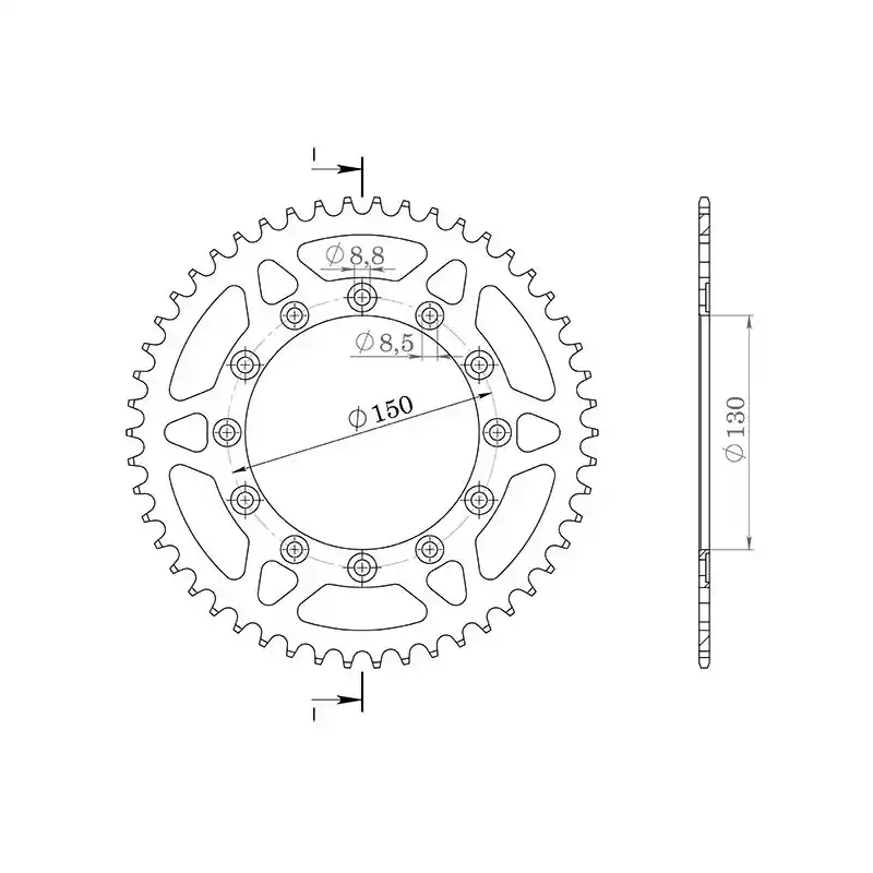 CORONA IN ALLUMINIO P520 - Z47 (DIS.11304) A Buon Prezzo
