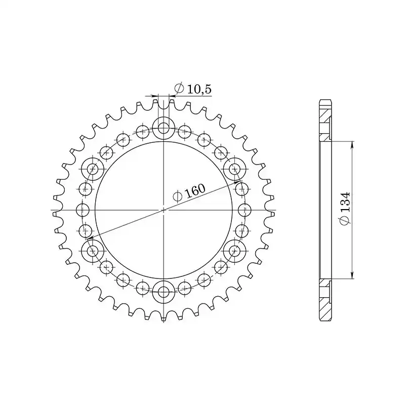 Direttamente Dal Produttore CORONA IN ALLUMINIO P520 - Z48 (DIS.11618)