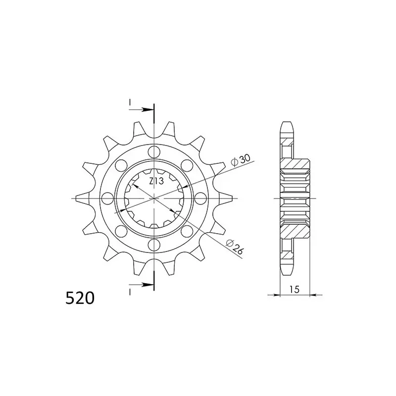 Prezzo Ridotto PIGNONE P520 - Z17 (DIS.61801)