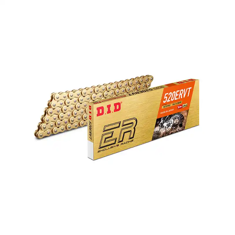 CATENA DID 520ERVT (Gold & Gold) - Lunghezza: 120 maglie con giunto a rivetto (ZJ) Prezzo Basso