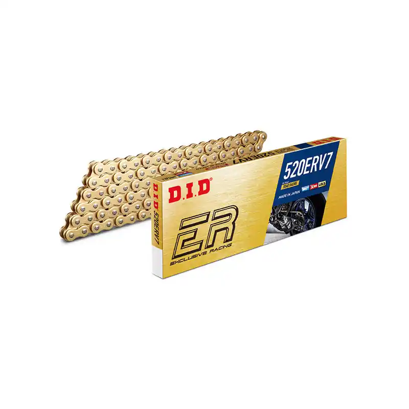 CATENA DID 520ERV7 (Gold & Gold) - Lunghezza: 96 maglie con giunto a rivetto (ZJ) Scelto Dai Clienti