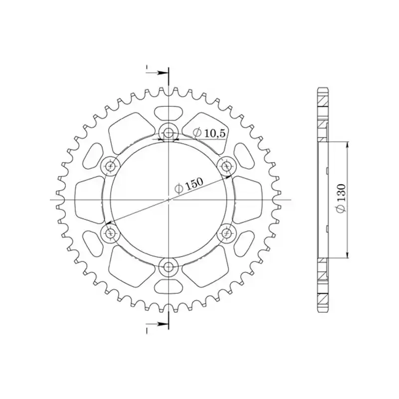 Novità CORONA IN ALLUMINIO P530 - Z39 (DIS.13801)