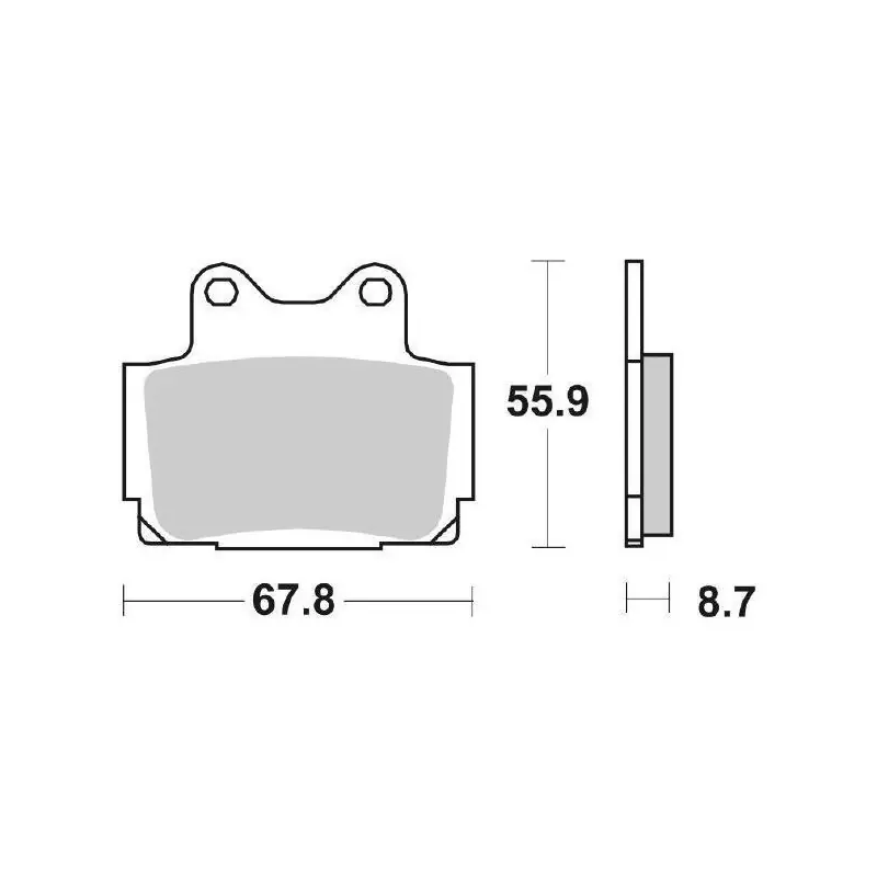 Economico PASTIGLIE FRENO POSTERIORE SBS 570LS