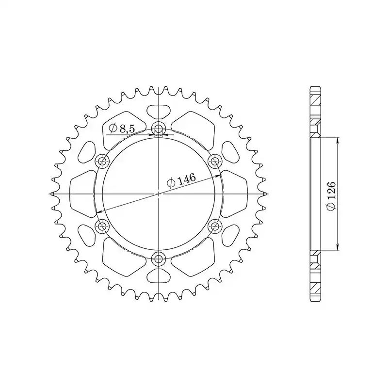 CORONA IN ACCIAIO P520 - Z50 (DIS.14203) Consegna Rapida