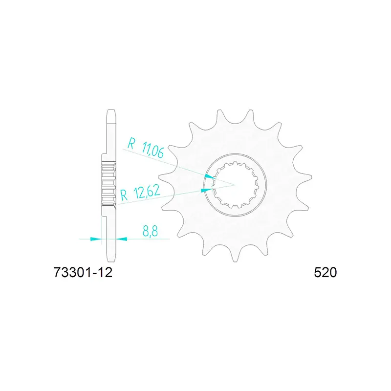 Pignone afam in acciaio p520 - z12 (dis.73301) Spedizione Espresso